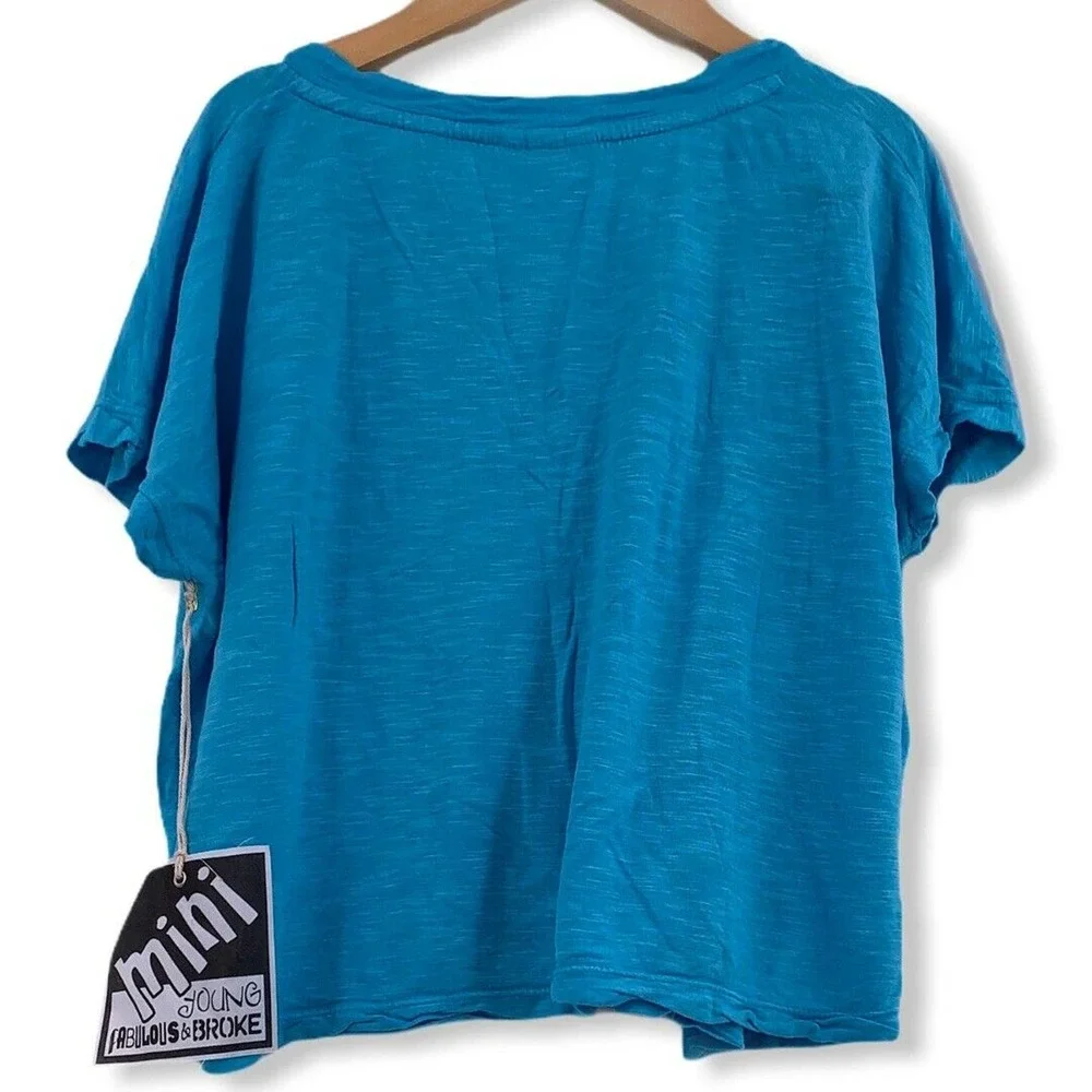 Mini YFB Blue Loose‎ Fit Tee Size 6 New